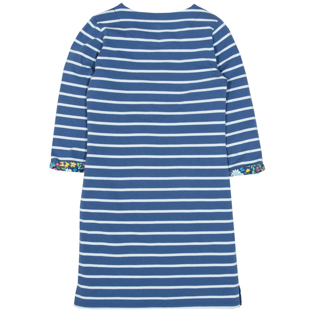 Flat shot of durdle door dress navy