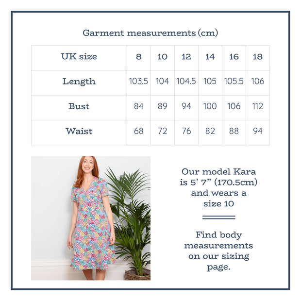 Flat shot of highcliffe dress ladybird