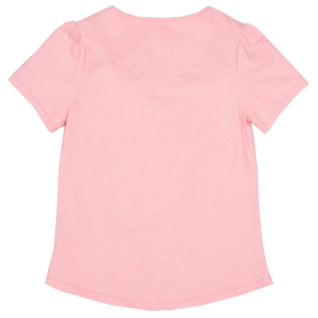 Flat shot of stour jersey top soft pink
