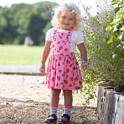 Girl in dolphin socks