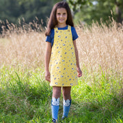 Girl in hoppy dot socks