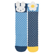 Flat shot of hoppy dot socks