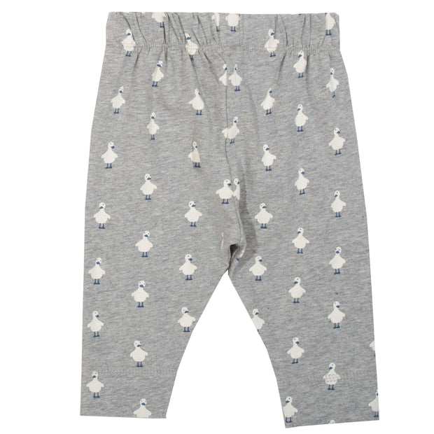 Flat shot of polka duck leggings