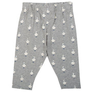 Flat shot of polka duck leggings