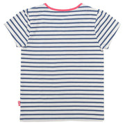 Flat shot of dolphin rainbow t-shirt