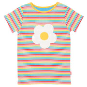 Flat shot of flower power t-shirt