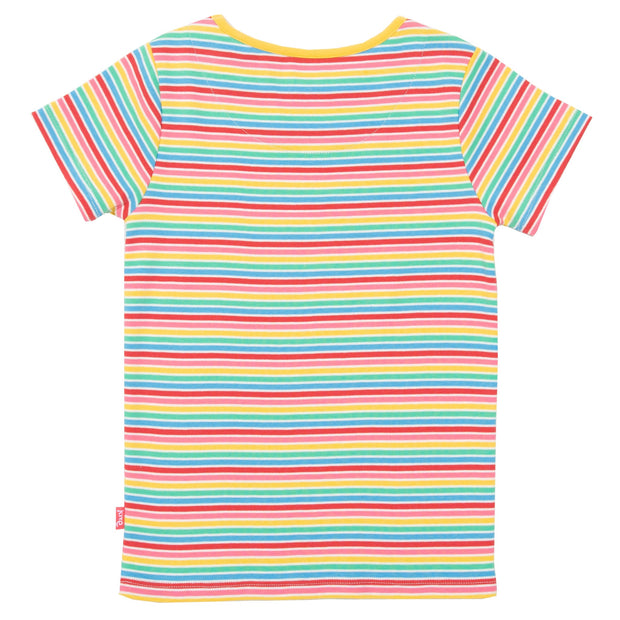 Flat shot of flower power t-shirt