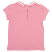 Flat shot of daisy collar top