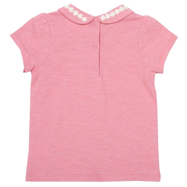 Flat shot of daisy collar top