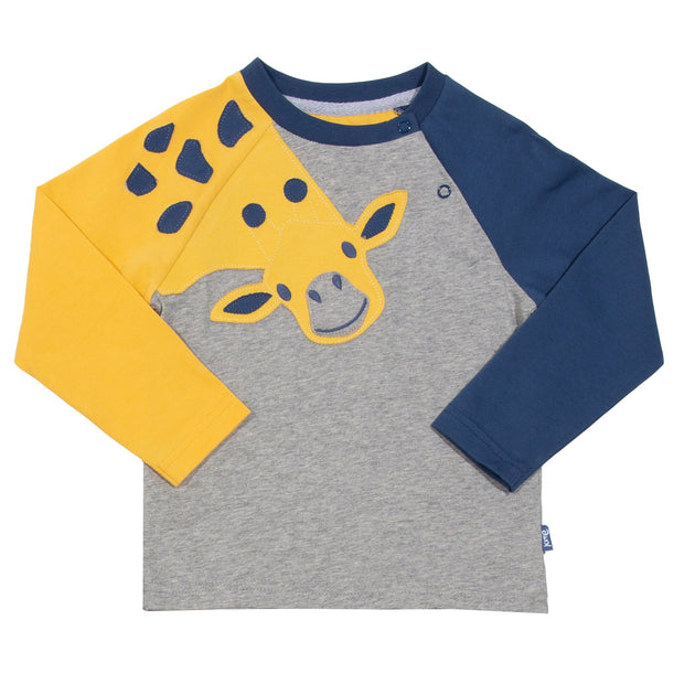 Flat shot of giraffe t-shirt