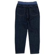 Flat shot of denim pull ons