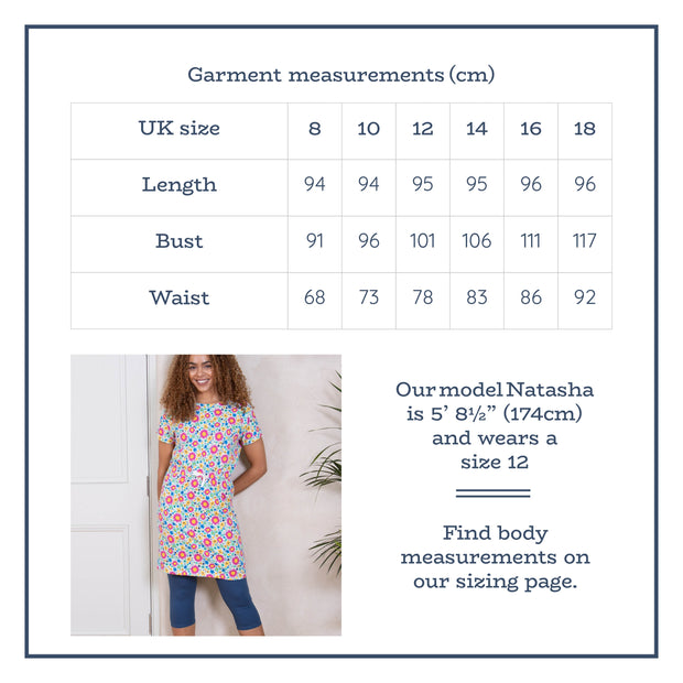 Flat shot of chine dress sea breeze