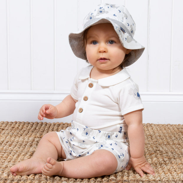 Baby in special bodysuit