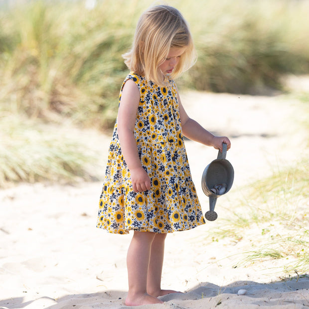 Girl in sea breeze twirly dress