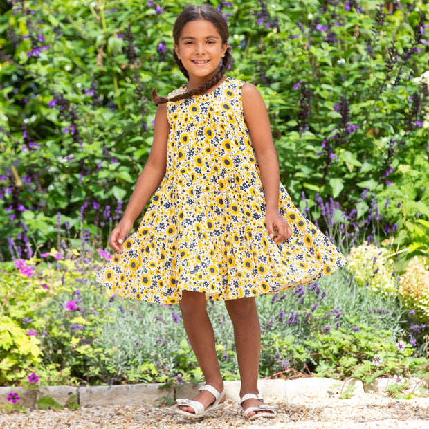 Girl in sea breeze twirly dress