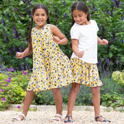 Girl in sea breeze twirly dress