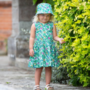 Girl in flutterby dress