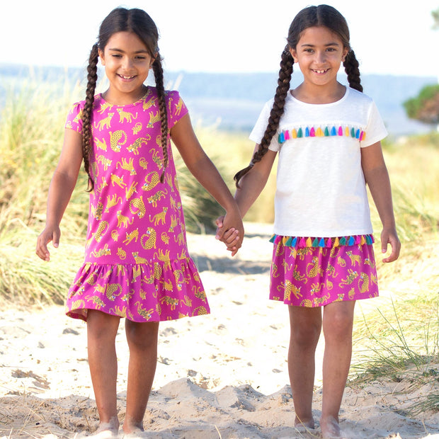 Girl in cat kingdom dress