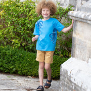 Boy in octopus t-shirt