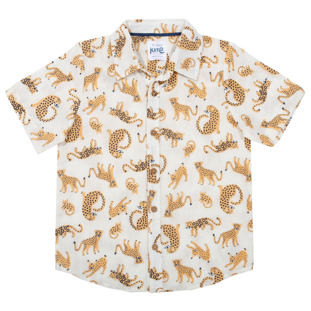 Flat shot of cat kingdom shirt