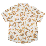 Flat shot of cat kingdom shirt