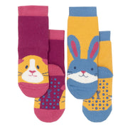 Flat shot of hoppity grippy socks