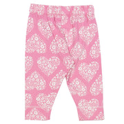 Flat shot of ditsy heart leggings