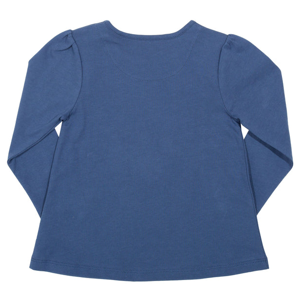 Flat shot of rainbow flower tunic