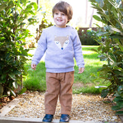 Boy in jumbo cord pull ups