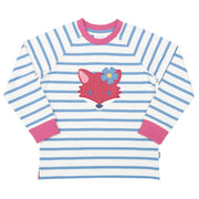 Flat shot of foxy flower sweatshirt