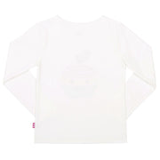 Flat shot of happy apple t-shirt