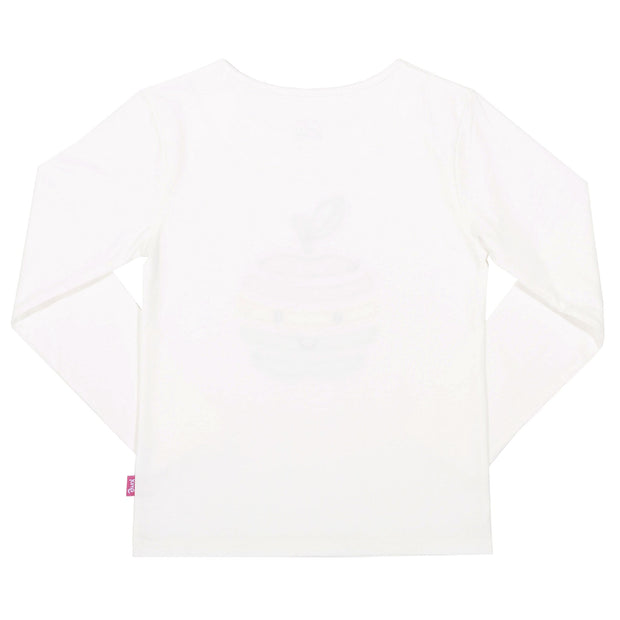 Flat shot of happy apple t-shirt