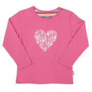 Flat shot of ditsy heart t-shirt