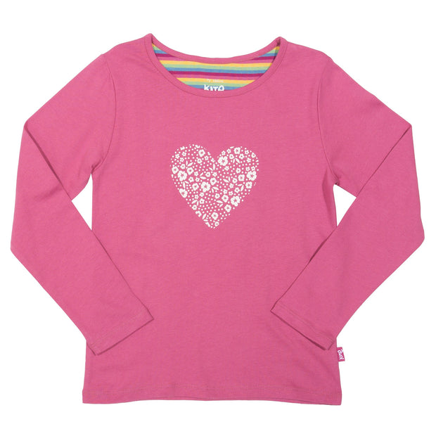 Flat shot of ditsy heart t-shirt