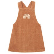 Flat shot of jumbo cord pinafore