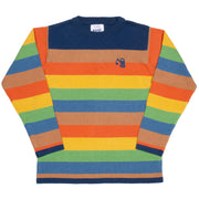 Flat shot of digger stripe jumper