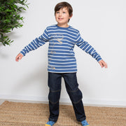 Boy in stretch denim pull ons
