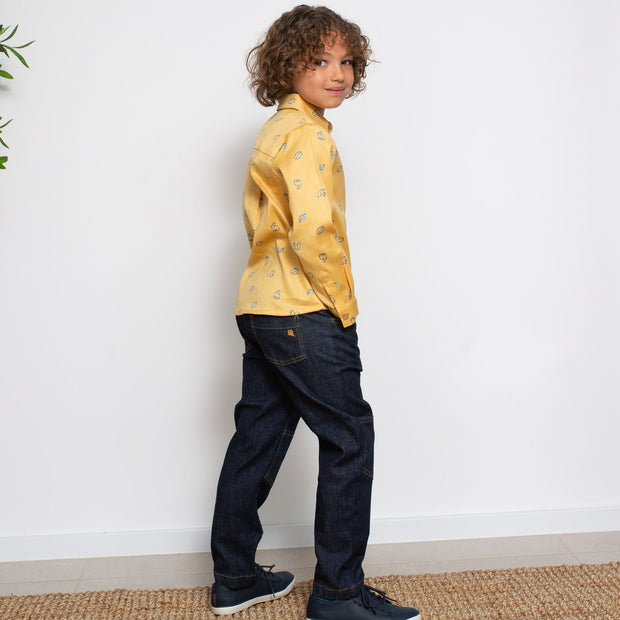 Boy in stretch denim pull ons
