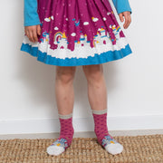 Girl in castle on a cloud socks