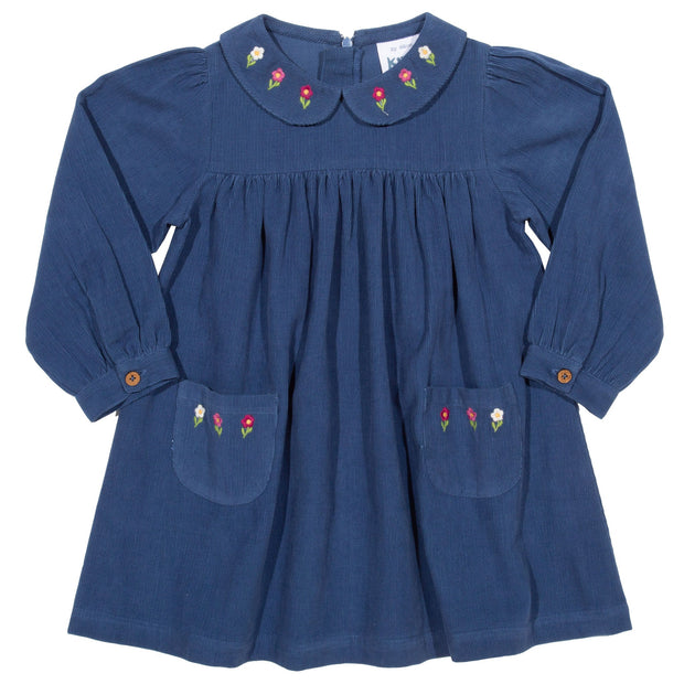 Flat shot of pretty pansy dress