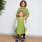 Girl in little flora dress