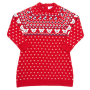 Flat shot of fair isle knit dress