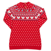 Flat shot of fair isle knit dress