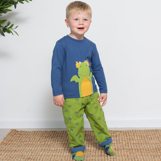 Boy in cosy cord pull ups