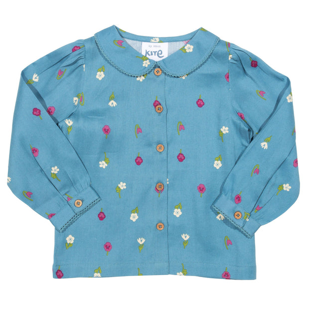 Flat shot of little flora blouse