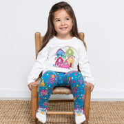 Girl in happy homes leggings