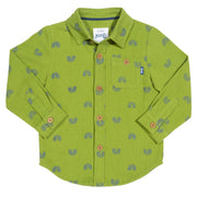 Flat shot of polka rainbow shirt