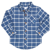 Flat shot of classic plaid shirt