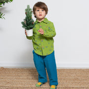 Boy in cord pull ons