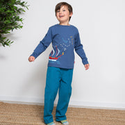 Boy in cord pull ons